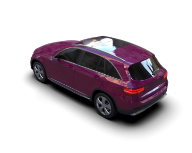 beyaz arka planda modern araba