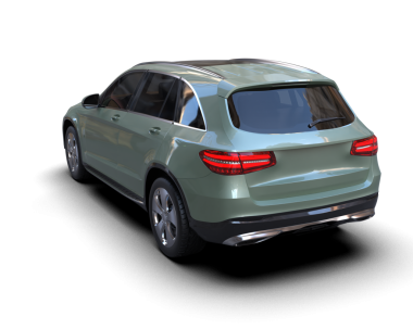 Stüdyo ortamında daha az genel bir konsept arabanın 3 boyutlu çizimi