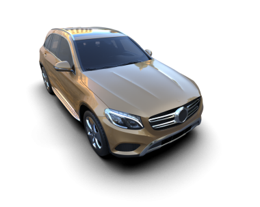 Beyaz arkaplandaki araba