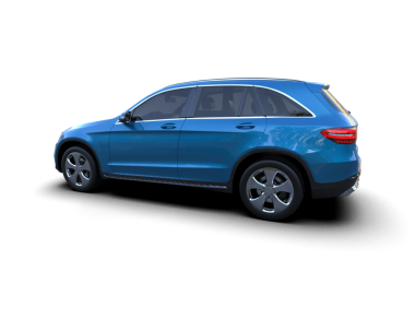 modern araba beyaz arka planda izole edildi. 3 boyutlu görüntüleme