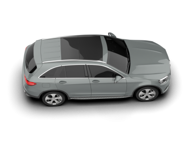 Modern şehir arabası beyaz arka planda izole edilmiş. 3 boyutlu görüntüleme - 3 boyutlu.