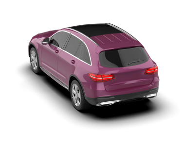 Bir markanın 3 boyutlu görüntülemesi - daha az genel SUV arabası beyaz arkaplanda izole edildi