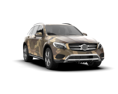 Modern lüks araba beyaz zemin üzerine