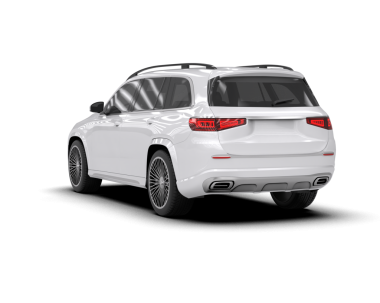 beyaz modern SUV arabası