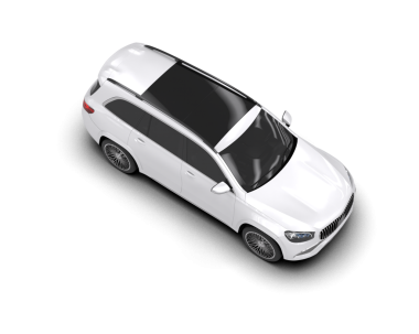 beyaz modern lüks araba