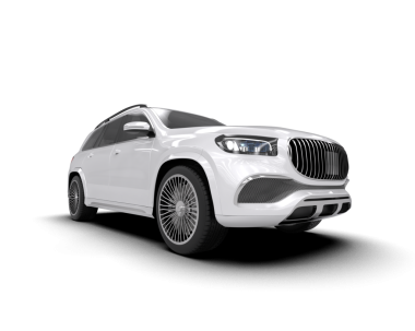 modern lüks beyaz araba