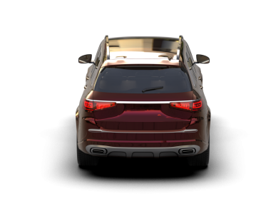 Karanlık bir arka planda modern lüks bir araba. 3d oluşturma