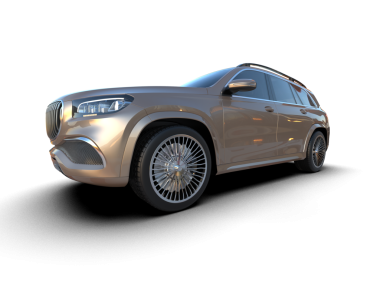 Siyah arka planda modern SUV araba görüntüsü