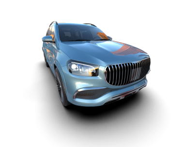 modern lüks araba 3 boyutlu.