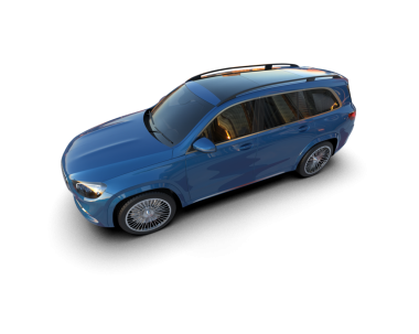 Siyah arka planda modern bir araba. 3d illüstrasyon