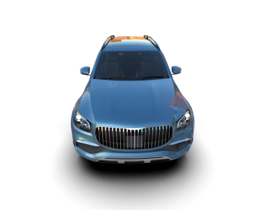 Siyah arka planda modern bir araba. 3 Boyutlu Hazırlama.