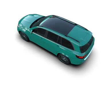 Modern araba arka planda izole edilmiş. 3D görüntüleme - illüstrasyon