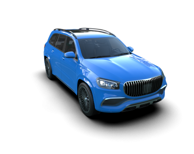 modern lüks araba siyah arka planda 3 boyutlu.