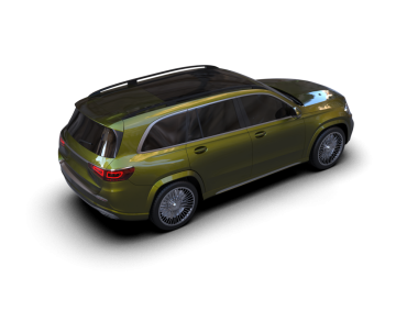 modern araba beyaz arka planda izole edildi. 3 boyutlu çizim - illüstrasyon