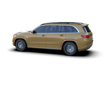 Beyaz arka planda izole edilmiş modern premium bir arabanın 3 boyutlu görüntüsü