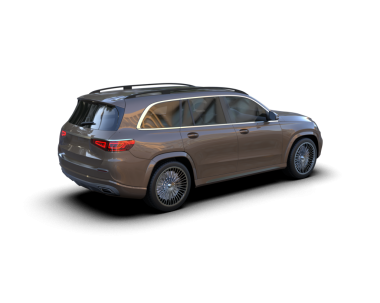 Siyah arka planda modern lüks aile arabası. 3d oluşturma