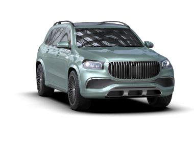 beyaz arkaplanda modern araba