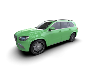 Stüdyo ortamında markasız bir SUV 'un 3 boyutlu çizimi