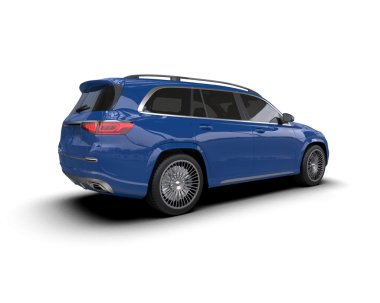 Şehir ışıklarına sahip modern kompakt araba - siyah üzerine izole edilmiş arka görüş. 3 Boyutlu Hazırlama