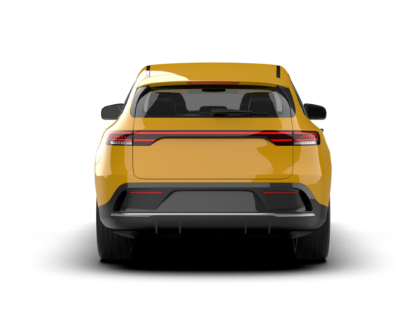 modern araba arka planda izole edilmiş, 3 boyutlu görüntüleme