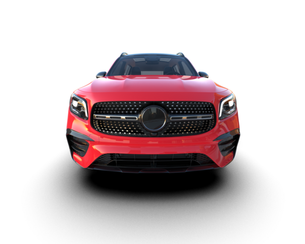 Siyah arka planda kırmızı araba