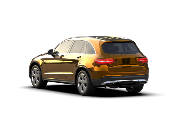 beyaz arka planda modern araba