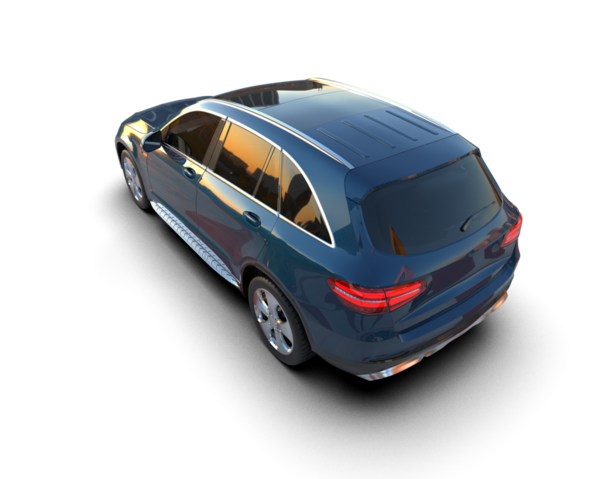 Beyaz arka planda lüks bir araba. 3d illüstrasyon - oluşturma