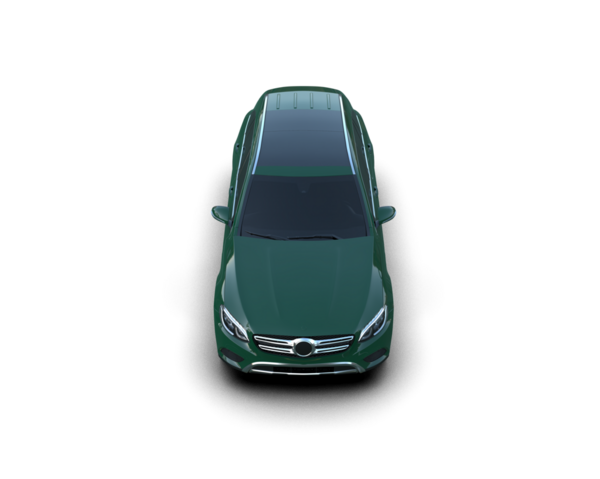 beyaz arkaplanda izole edilmiş araba, 3 boyutlu illüstrasyon