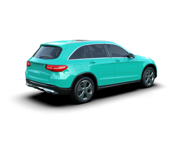 Araba arka planda izole. 3D görüntüleme - illüstrasyon