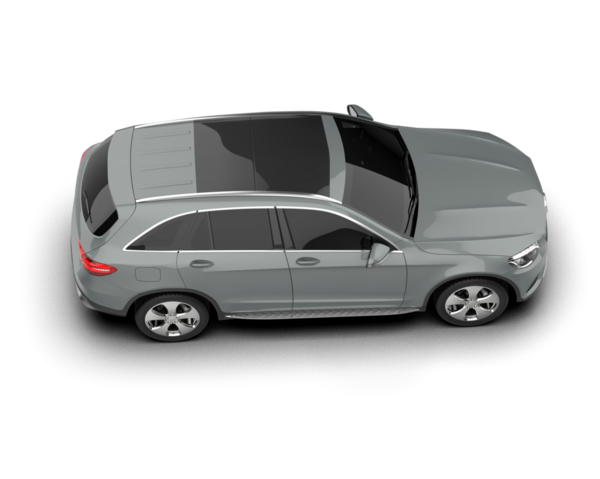 Modern şehir arabası beyaz arka planda izole edilmiş. 3 boyutlu görüntüleme - 3 boyutlu.