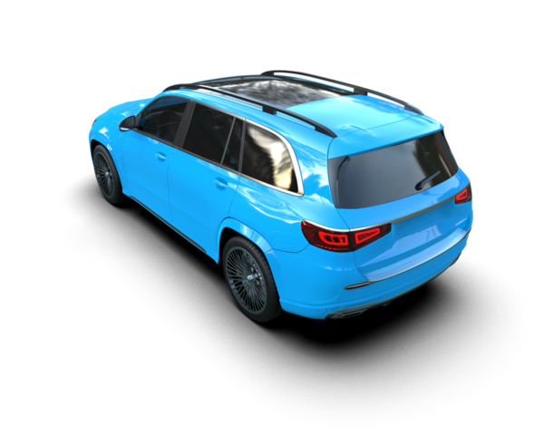 3 boyutlu arkaplandaki modern araba