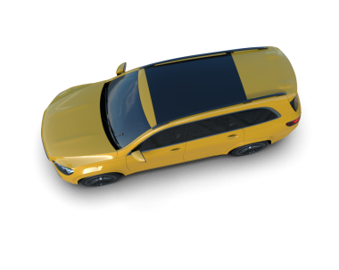 Araba arka planda izole. 3d illüstrasyon