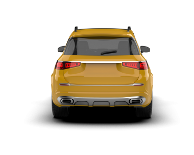 Araba geri görüşü. vektör çizimi izole edildi.