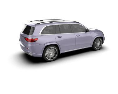 Beyaz izole edilmiş arka planda bir arabanın 3 boyutlu görüntüsü