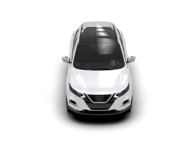 Siyah arka planda izole edilmiş beyaz modern araba. 3d illüstrasyon.