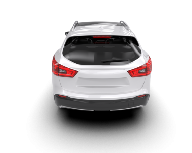 Siyah arka planı olan modern bir araba. 3d oluşturma