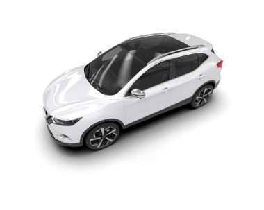 beyaz arkaplandaki araba.