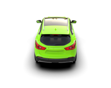 Araba beyaz arka planda izole edilmiş. 3d oluşturma.