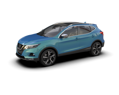 Arka planda modern bir araba. 3d oluşturma