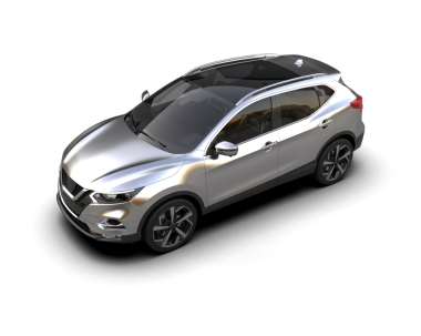 Siyah arka planda gümüş renkli lüks bir araba, yüksek çözünürlüklü 3 boyutlu, 3 boyutlu.