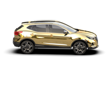 kırpma yolu ile siyah arkaplan üzerinde modern araba