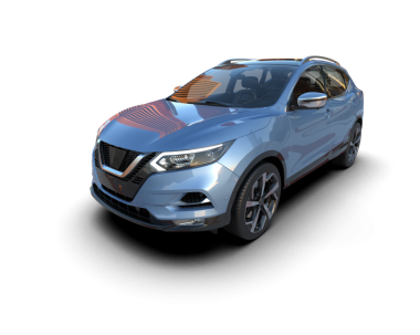 lüks modern araba siyah arka planda izole edilmiş. 3d oluşturma