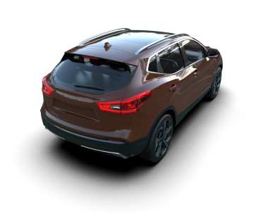 modern araba siyah arka planda izole edilmiş 3 boyutlu görüntüleme