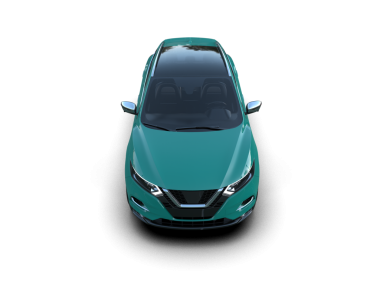 Gerçekçi araba izole edildi. yan görünüm