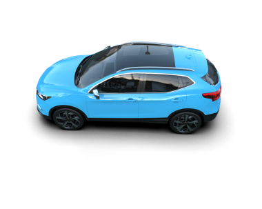 mavi SUv arka planda izole edildi