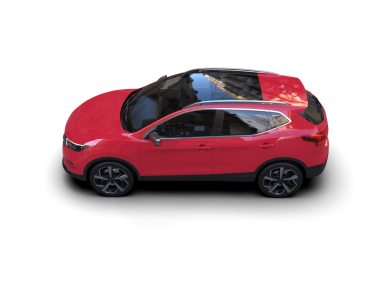 beyaz arkaplanda modern araba