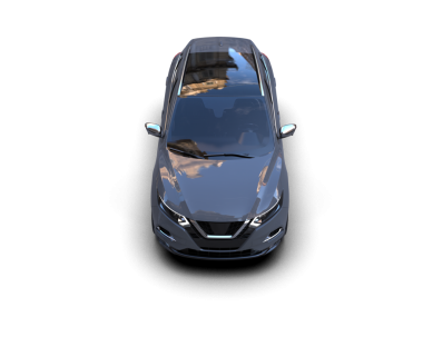 modern siyah lüks araba siyah arka planda izole.