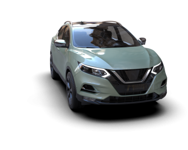 Modern lüks modern araba siyah arka planda. 3d illüstrasyon