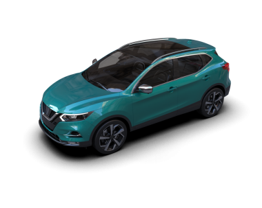 modern mavi SUV aracı siyah arkaplanda izole edildi