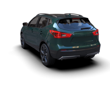 siyah arka planlı modern araba - 3 boyutlu görüntüleme